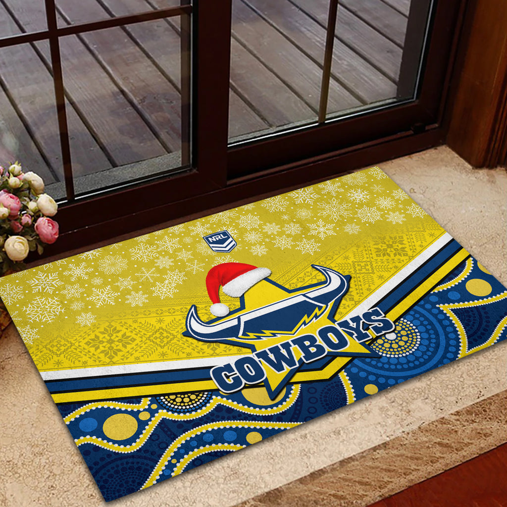 custom-cowboys-rugby-christmas-rubber-doormat-merry-xmas-2023-mix-aboriginal-art-blue-version