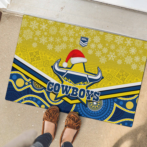 custom-cowboys-rugby-christmas-rubber-doormat-merry-xmas-2023-mix-aboriginal-art-blue-version