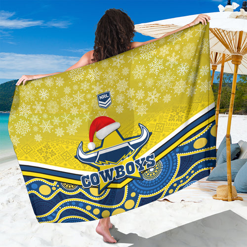 custom-cowboys-rugby-christmas-sarong-merry-xmas-2023-mix-aboriginal-art-blue-version