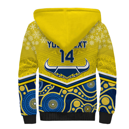custom-cowboys-rugby-christmas-sherpa-hoodie-merry-xmas-2023-mix-aboriginal-art-blue-version
