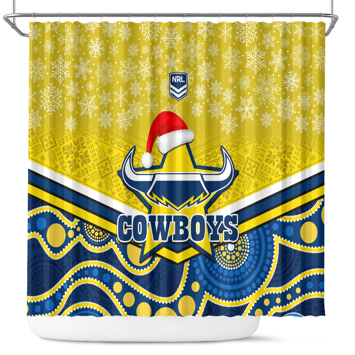 custom-cowboys-rugby-christmas-shower-curtain-merry-xmas-2023-mix-aboriginal-art-blue-version