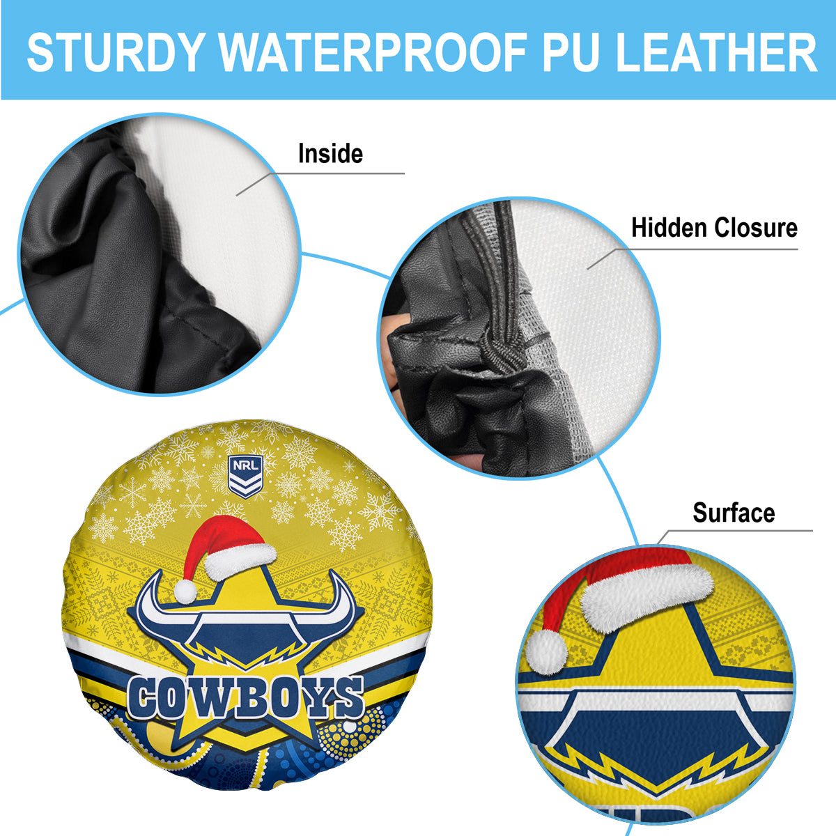 custom-cowboys-rugby-christmas-spare-tire-cover-merry-xmas-2023-mix-aboriginal-art-blue-version