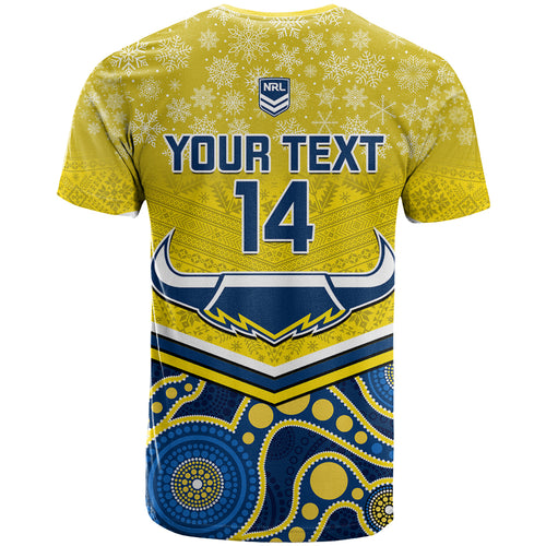 custom-cowboys-rugby-christmas-t-shirt-merry-xmas-2023-mix-aboriginal-art-blue-version