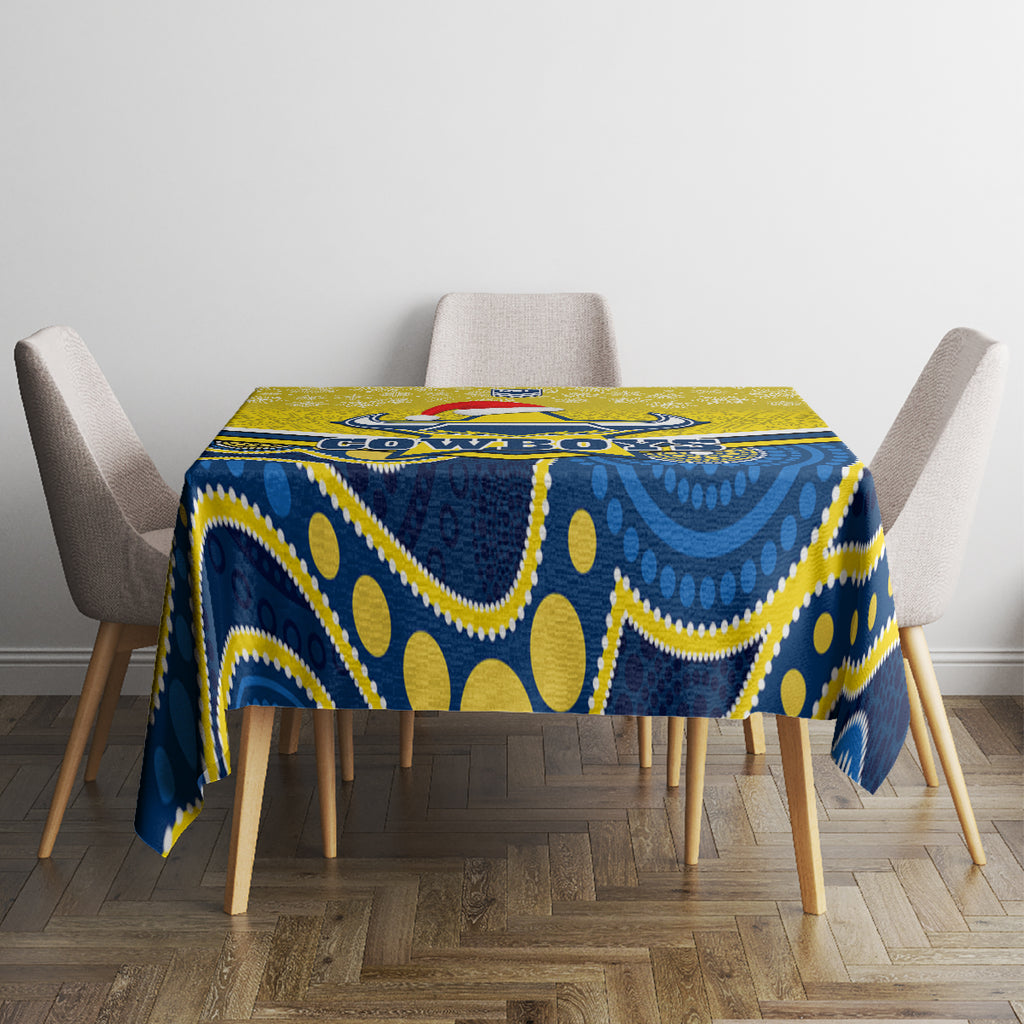 custom-cowboys-rugby-christmas-tablecloth-merry-xmas-2023-mix-aboriginal-art-blue-version