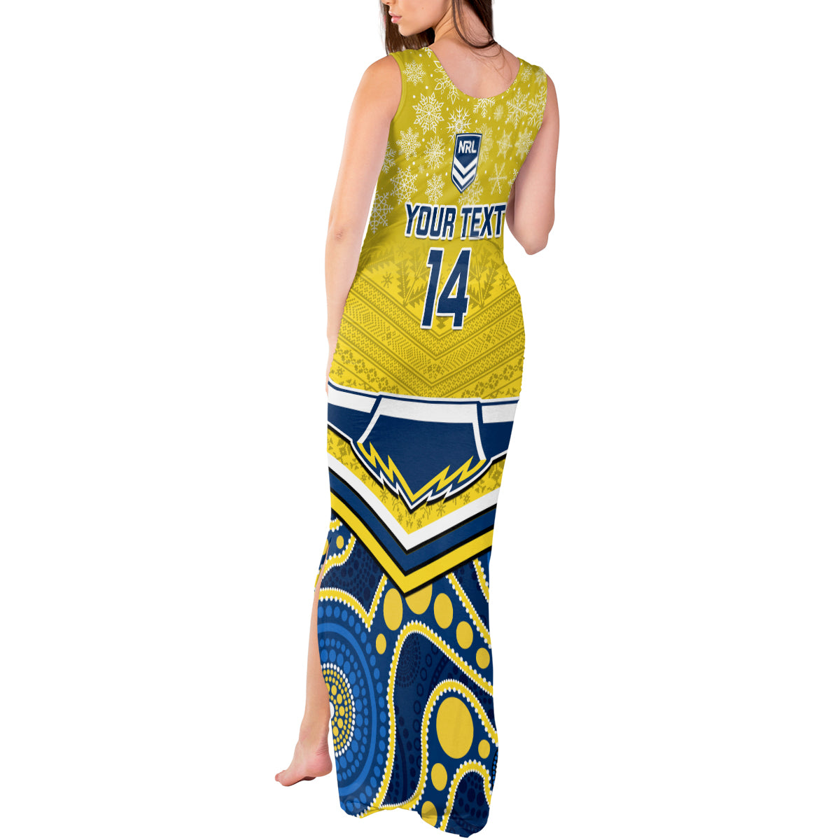 custom-cowboys-rugby-christmas-tank-maxi-dress-merry-xmas-2023-mix-aboriginal-art-blue-version