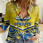 custom-cowboys-rugby-christmas-women-casual-shirt-merry-xmas-2023-mix-aboriginal-art-blue-version