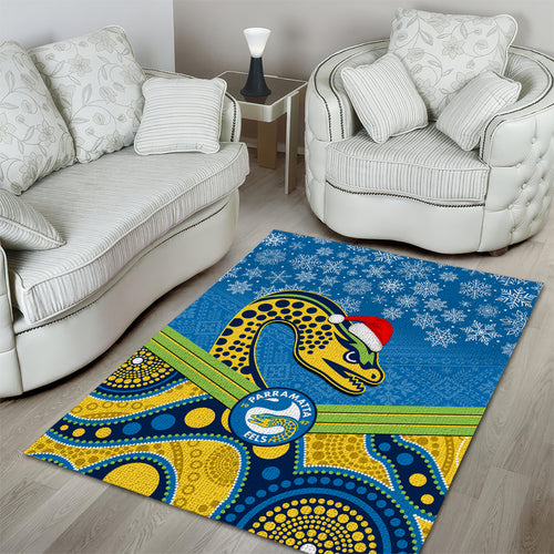 custom-parramatta-eels-rugby-christmas-area-rug-merry-xmas-2023-mix-aboriginal-art