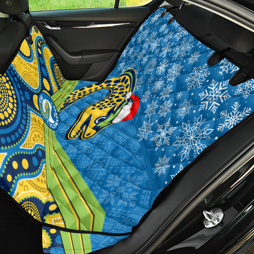 custom-parramatta-eels-rugby-christmas-back-car-seat-cover-merry-xmas-2023-mix-aboriginal-art