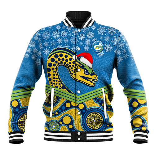 custom-parramatta-eels-rugby-christmas-baseball-jacket-merry-xmas-2023-mix-aboriginal-art