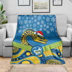 custom-parramatta-eels-rugby-christmas-blanket-merry-xmas-2023-mix-aboriginal-art