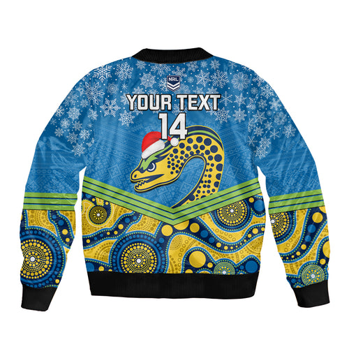 custom-parramatta-eels-rugby-christmas-bomber-jacket-merry-xmas-2023-mix-aboriginal-art