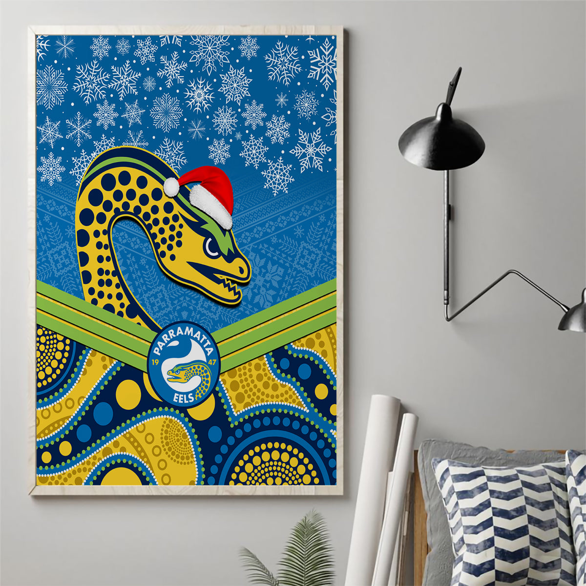 custom-parramatta-eels-rugby-christmas-canvas-wall-art-merry-xmas-2023-mix-aboriginal-art