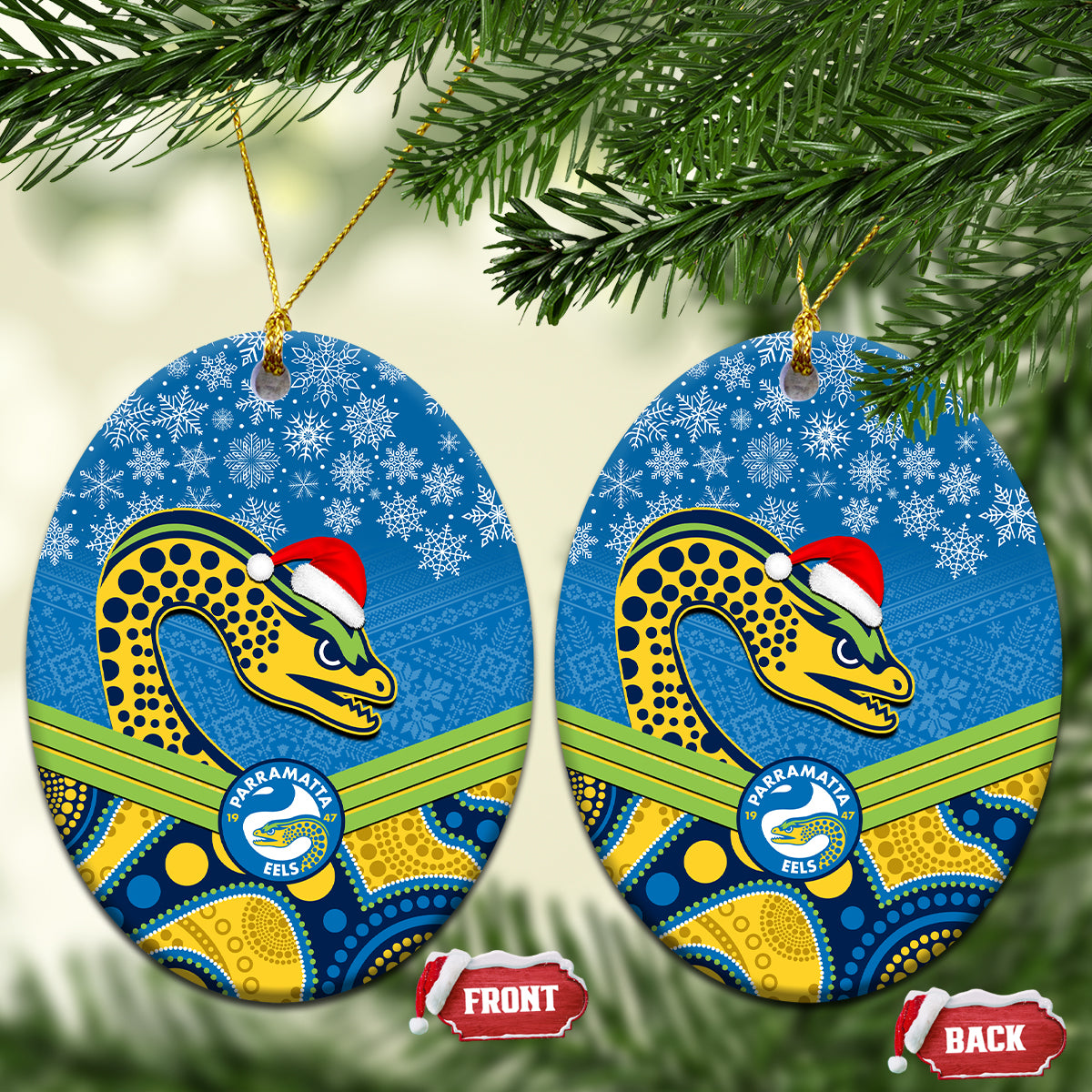 parramatta-eels-rugby-christmas-ceramic-ornament-merry-xmas-2023-mix-aboriginal-art