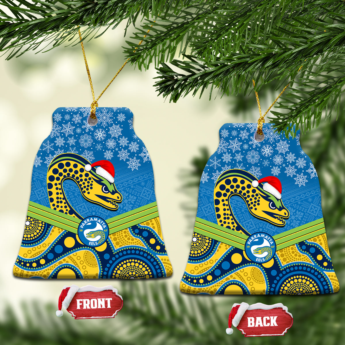 parramatta-eels-rugby-christmas-ceramic-ornament-merry-xmas-2023-mix-aboriginal-art