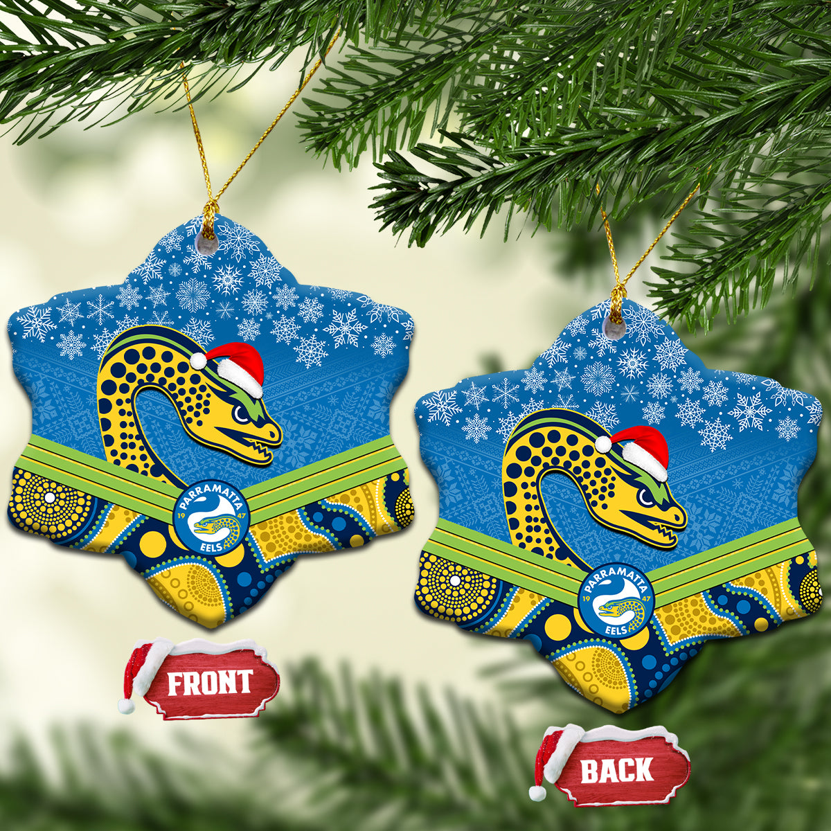 parramatta-eels-rugby-christmas-ceramic-ornament-merry-xmas-2023-mix-aboriginal-art