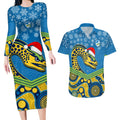 custom-parramatta-eels-rugby-christmas-couples-matching-long-sleeve-bodycon-dress-and-hawaiian-shirt-merry-xmas-2023-mix-aboriginal-art