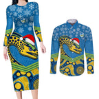 custom-parramatta-eels-rugby-christmas-couples-matching-long-sleeve-bodycon-dress-and-long-sleeve-button-shirt-merry-xmas-2023-mix-aboriginal-art