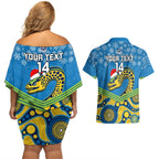 custom-parramatta-eels-rugby-christmas-couples-matching-off-shoulder-short-dress-and-hawaiian-shirt-merry-xmas-2023-mix-aboriginal-art
