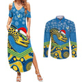 custom-parramatta-eels-rugby-christmas-couples-matching-summer-maxi-dress-and-long-sleeve-button-shirt-merry-xmas-2023-mix-aboriginal-art