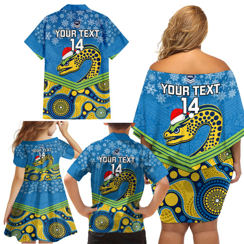 custom-parramatta-eels-rugby-christmas-family-matching-off-shoulder-short-dress-and-hawaiian-shirt-merry-xmas-2023-mix-aboriginal-art