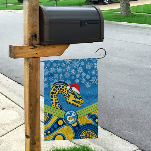 custom-parramatta-eels-rugby-christmas-garden-flag-merry-xmas-2023-mix-aboriginal-art