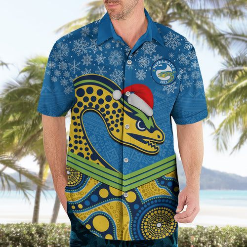 custom-parramatta-eels-rugby-christmas-hawaiian-shirt-merry-xmas-2023-mix-aboriginal-art