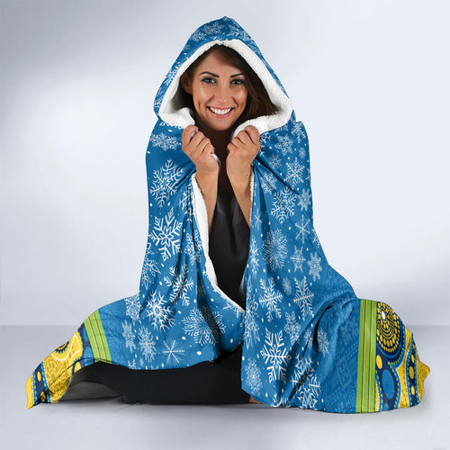 custom-parramatta-eels-rugby-christmas-hooded-blanket-merry-xmas-2023-mix-aboriginal-art