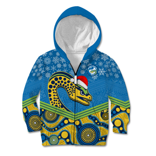 custom-parramatta-eels-rugby-christmas-kid-hoodie-merry-xmas-2023-mix-aboriginal-art