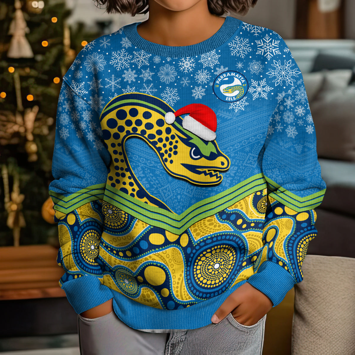 custom-parramatta-eels-rugby-christmas-kid-ugly-christmas-sweater-merry-xmas-2023-mix-aboriginal-art