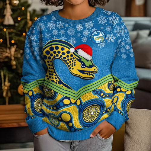 custom-parramatta-eels-rugby-christmas-kid-ugly-christmas-sweater-merry-xmas-2023-mix-aboriginal-art