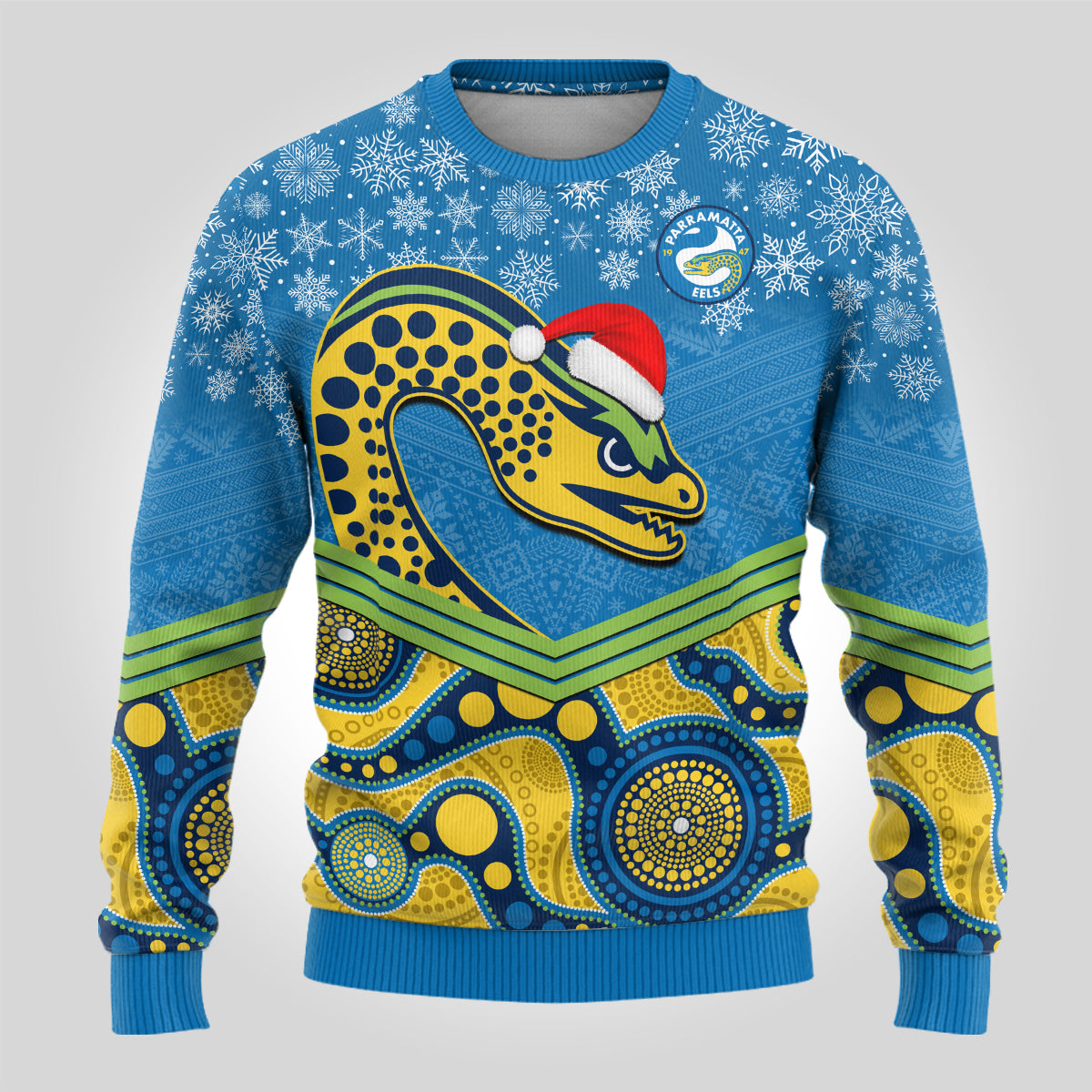 custom-parramatta-eels-rugby-christmas-ugly-christmas-sweater-merry-xmas-2023-mix-aboriginal-art