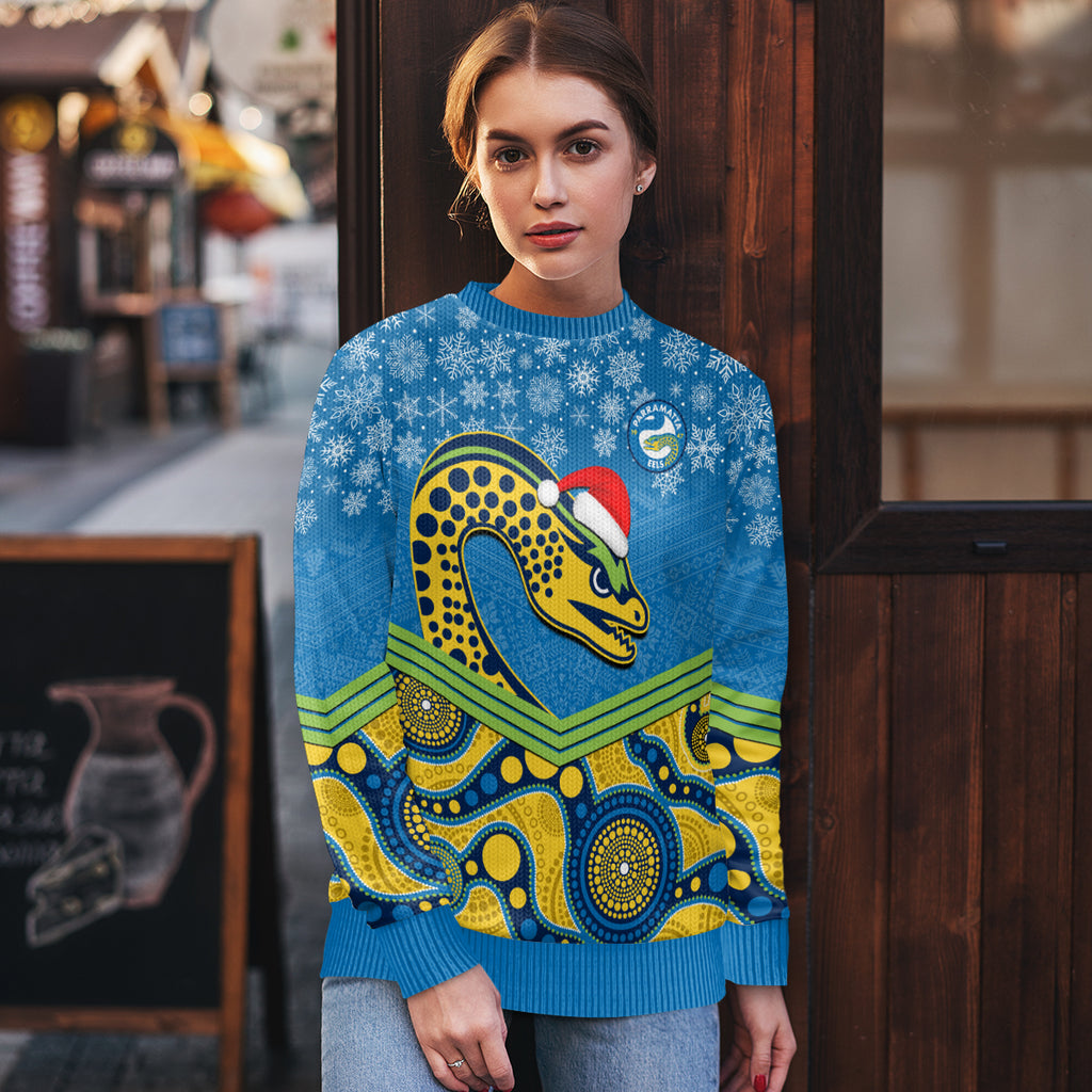 custom-parramatta-eels-rugby-christmas-ugly-christmas-sweater-merry-xmas-2023-mix-aboriginal-art