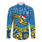 custom-parramatta-eels-rugby-christmas-long-sleeve-button-shirt-merry-xmas-2023-mix-aboriginal-art