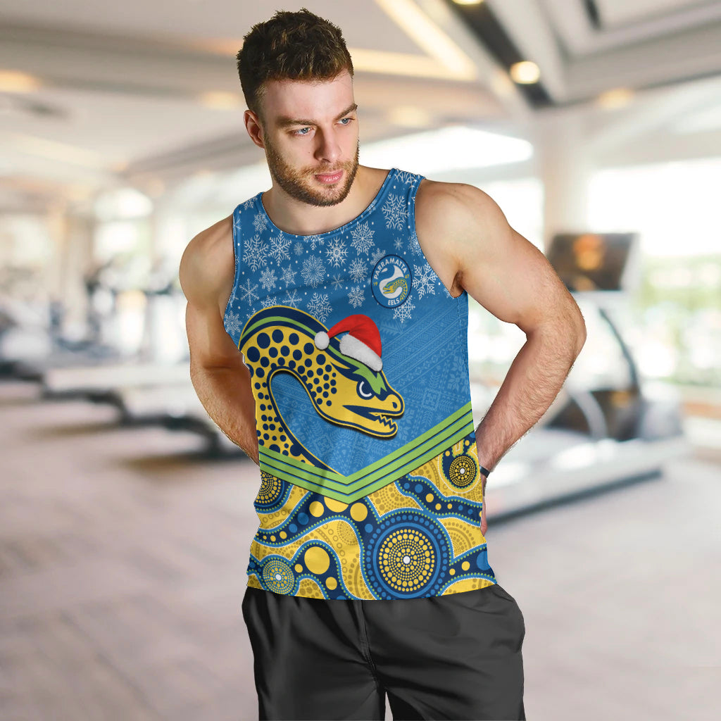 custom-parramatta-eels-rugby-christmas-men-tank-top-merry-xmas-2023-mix-aboriginal-art