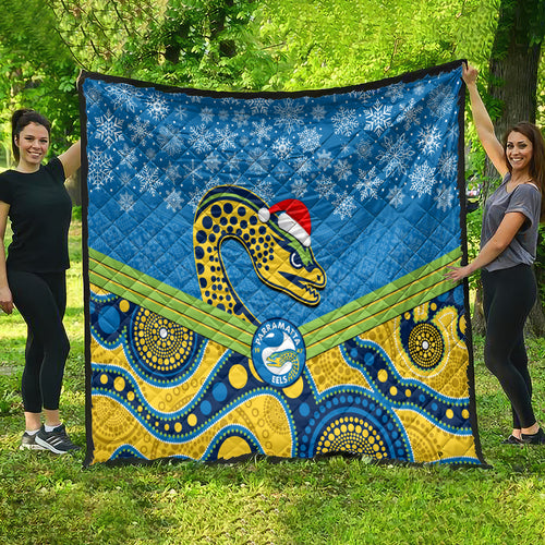 custom-parramatta-eels-rugby-christmas-quilt-merry-xmas-2023-mix-aboriginal-art