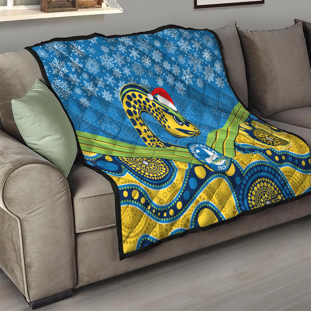 custom-parramatta-eels-rugby-christmas-quilt-merry-xmas-2023-mix-aboriginal-art