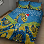 custom-parramatta-eels-rugby-christmas-quilt-bed-set-merry-xmas-2023-mix-aboriginal-art