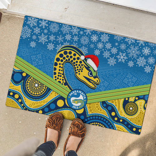 custom-parramatta-eels-rugby-christmas-rubber-doormat-merry-xmas-2023-mix-aboriginal-art