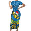 custom-parramatta-eels-rugby-christmas-short-sleeve-bodycon-dress-merry-xmas-2023-mix-aboriginal-art