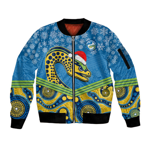 custom-parramatta-eels-rugby-christmas-sleeve-zip-bomber-jacket-merry-xmas-2023-mix-aboriginal-art
