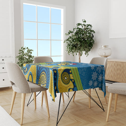 custom-parramatta-eels-rugby-christmas-tablecloth-merry-xmas-2023-mix-aboriginal-art