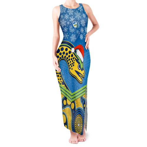 custom-parramatta-eels-rugby-christmas-tank-maxi-dress-merry-xmas-2023-mix-aboriginal-art