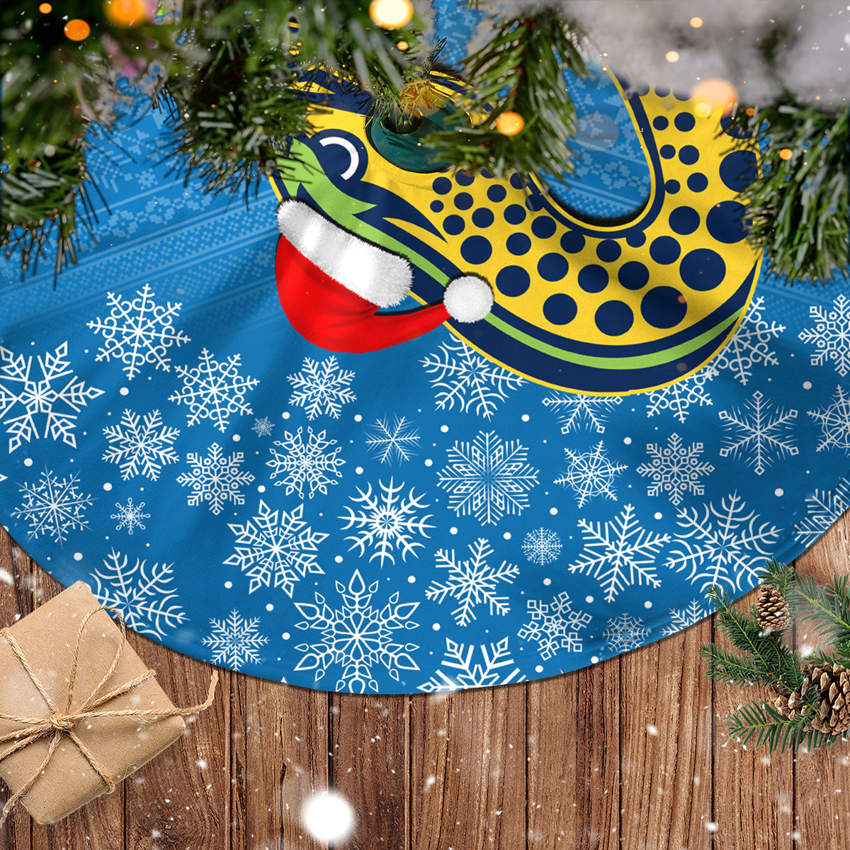 parramatta-eels-rugby-christmas-tree-skirt-merry-xmas-2023-mix-aboriginal-art