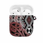 New Zealand AirPods Case Aotearoa Kowhaiwhai Mix Taniko Art - Aussie Hoodie