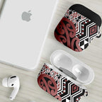 New Zealand AirPods Case Aotearoa Kowhaiwhai Mix Taniko Art - Aussie Hoodie