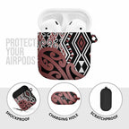 New Zealand AirPods Case Aotearoa Kowhaiwhai Mix Taniko Art - Aussie Hoodie