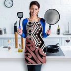 New Zealand Apron Aotearoa Kowhaiwhai Mix Taniko Art - Aussie Hoodie