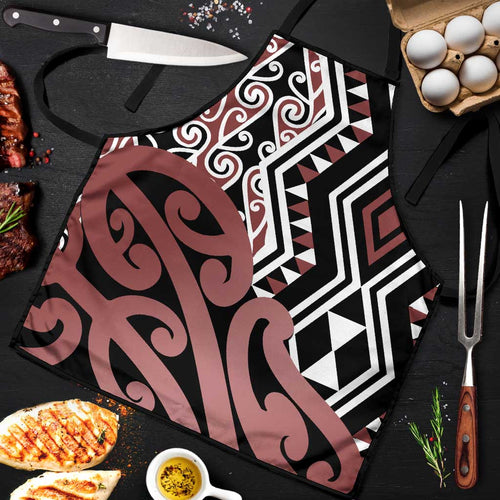 New Zealand Apron Aotearoa Kowhaiwhai Mix Taniko Art - Aussie Hoodie