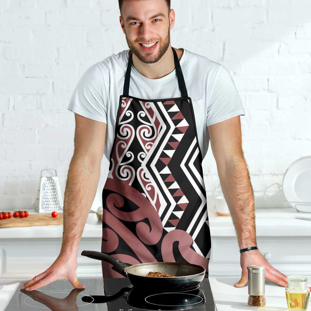 New Zealand Apron Aotearoa Kowhaiwhai Mix Taniko Art - Aussie Hoodie