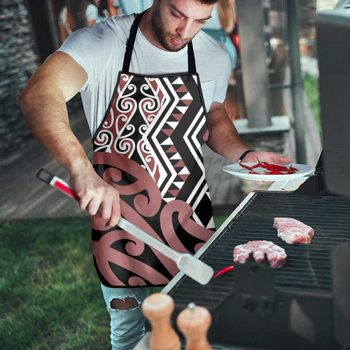 New Zealand Apron Aotearoa Kowhaiwhai Mix Taniko Art - Aussie Hoodie